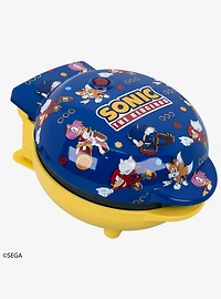 Uncanny Brands Sonic the Hedgehog Mini Waffle Maker