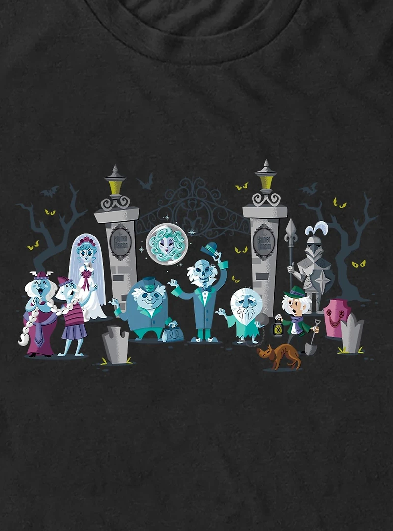 Disney Haunted Mansion Entrance Lineup Extra Soft T-Shirt