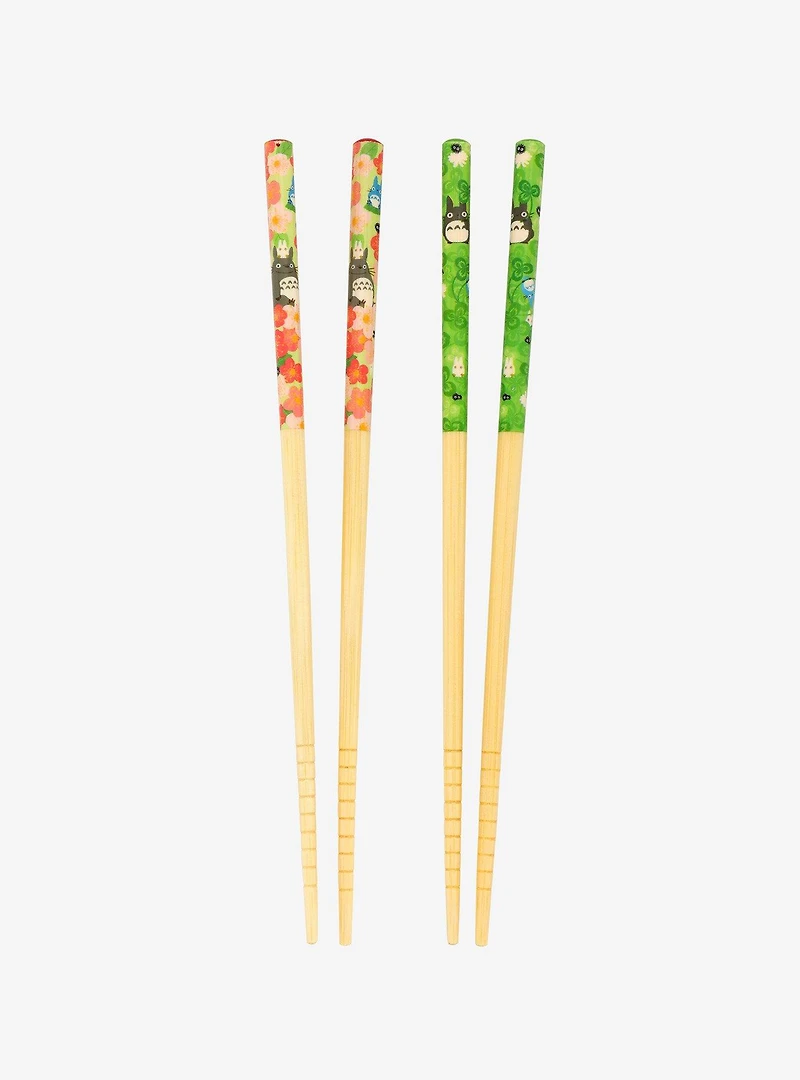 Studio Ghibli My Neighbor Totoro Green and Pink Chopsticks