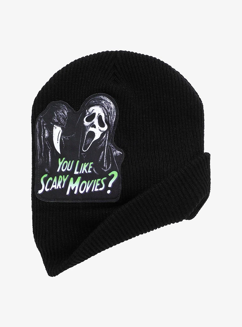 Ghost Face Peeking Beanie
