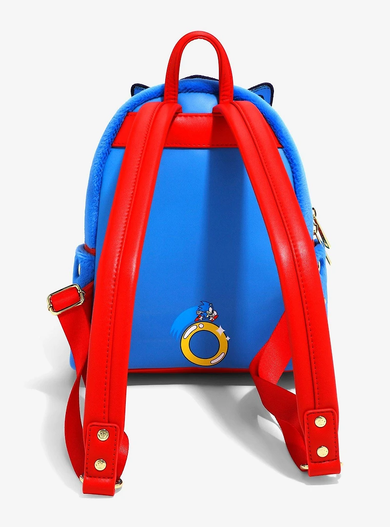 Loungefly Sonic the Hedgehog Figural Blue Backpack