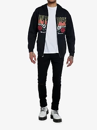 Guns N' Roses Appetite For Destruction Track List ZIp-Up Hoodie