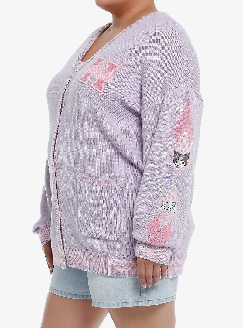 Hello Kitty And Friends Kogyaru Varsity Girls Cardigan Plus