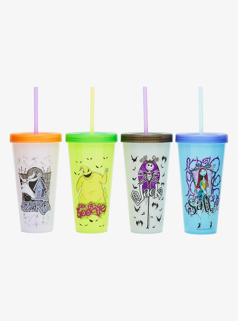 Disney The Nightmare Before Christmas Characters Color Changing Carnival Cup Set