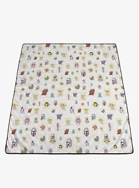 Star Wars The Mandalorian The Child Impresa Picnic Blanket