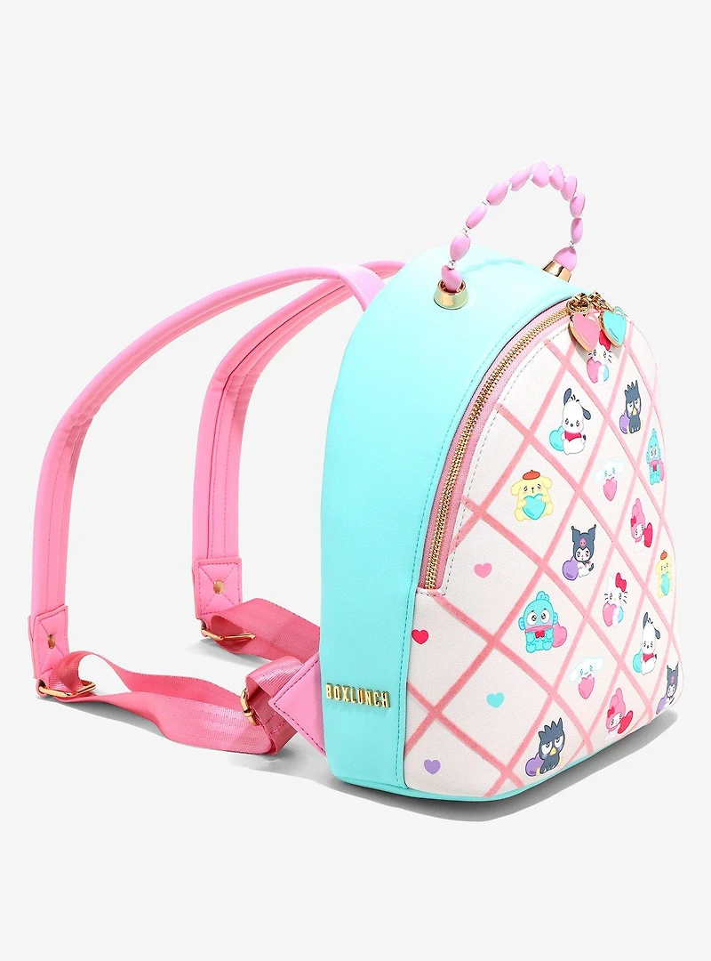 Sanrio Emo Kyun Plaid Charm Mini Backpack — BoxLunch Exclusive