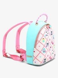 Sanrio Emo Kyun Plaid Charm Mini Backpack — BoxLunch Exclusive