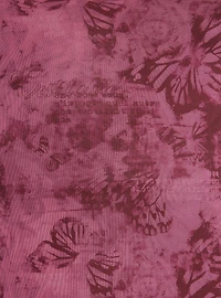 Pink Butterfly Cutout Mesh Mini Dress Plus Size