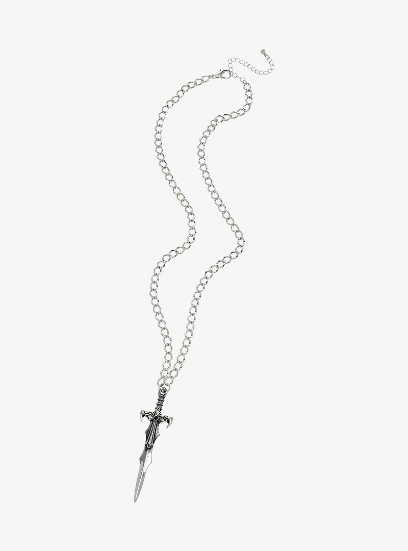 Social Collision Sword Pendant Necklace
