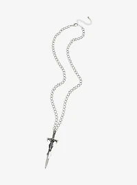 Social Collision Sword Pendant Necklace