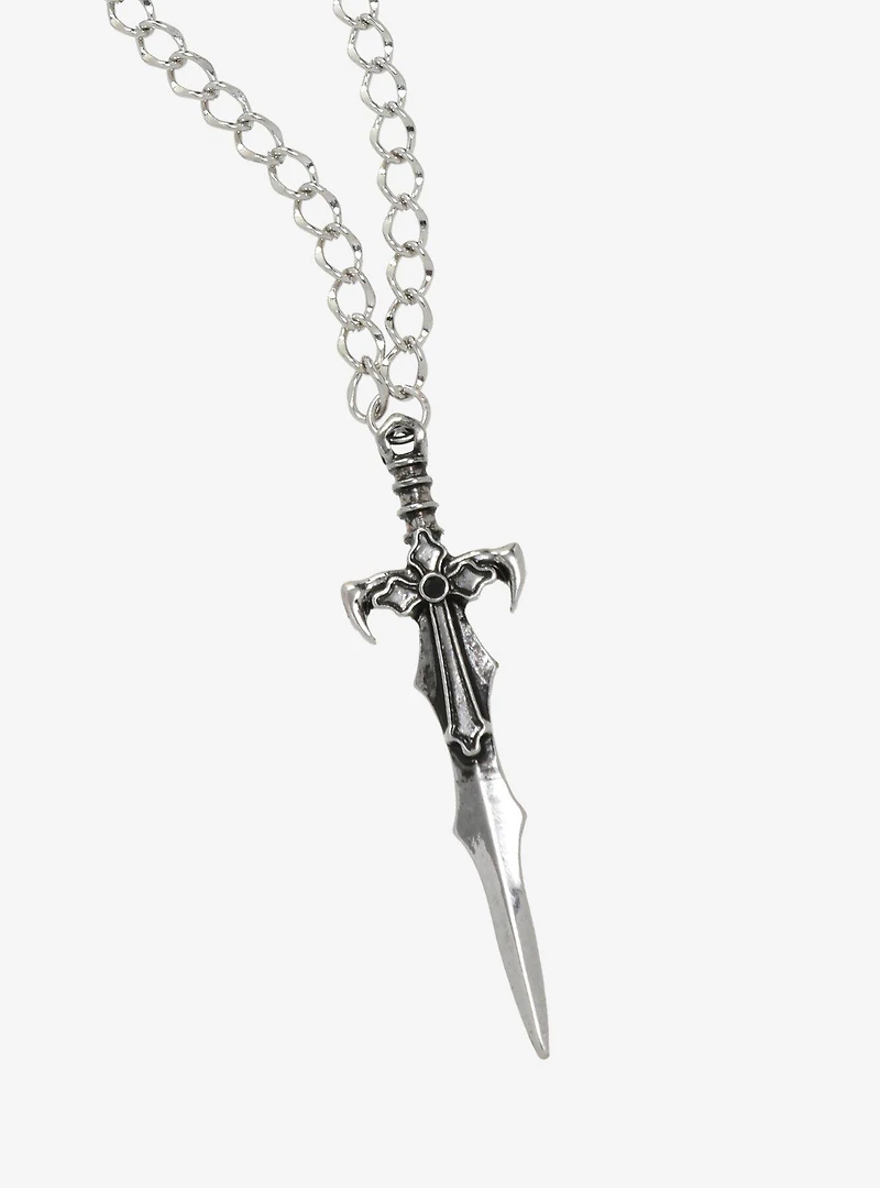 Social Collision Sword Pendant Necklace