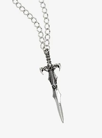 Social Collision Sword Pendant Necklace