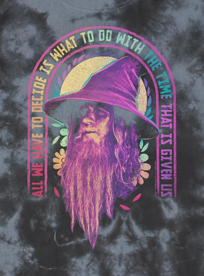 The Lord of the Rings Gandalf Decide With Time Tie-Dye T-Shirt