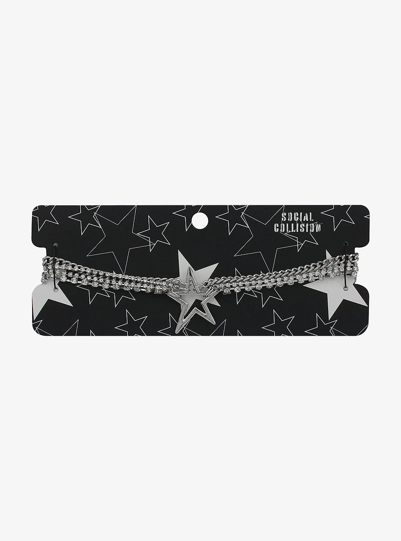 Social Collision Star Chain Choker