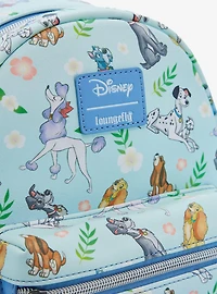 Loungefly Disney Dogs Floral Mini Backpack