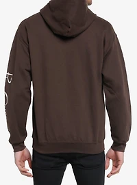 The Cure Kiss Me Kiss Me Kiss Me Brown Hoodie