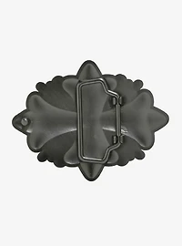 Winged Cross Single Belt Buckle