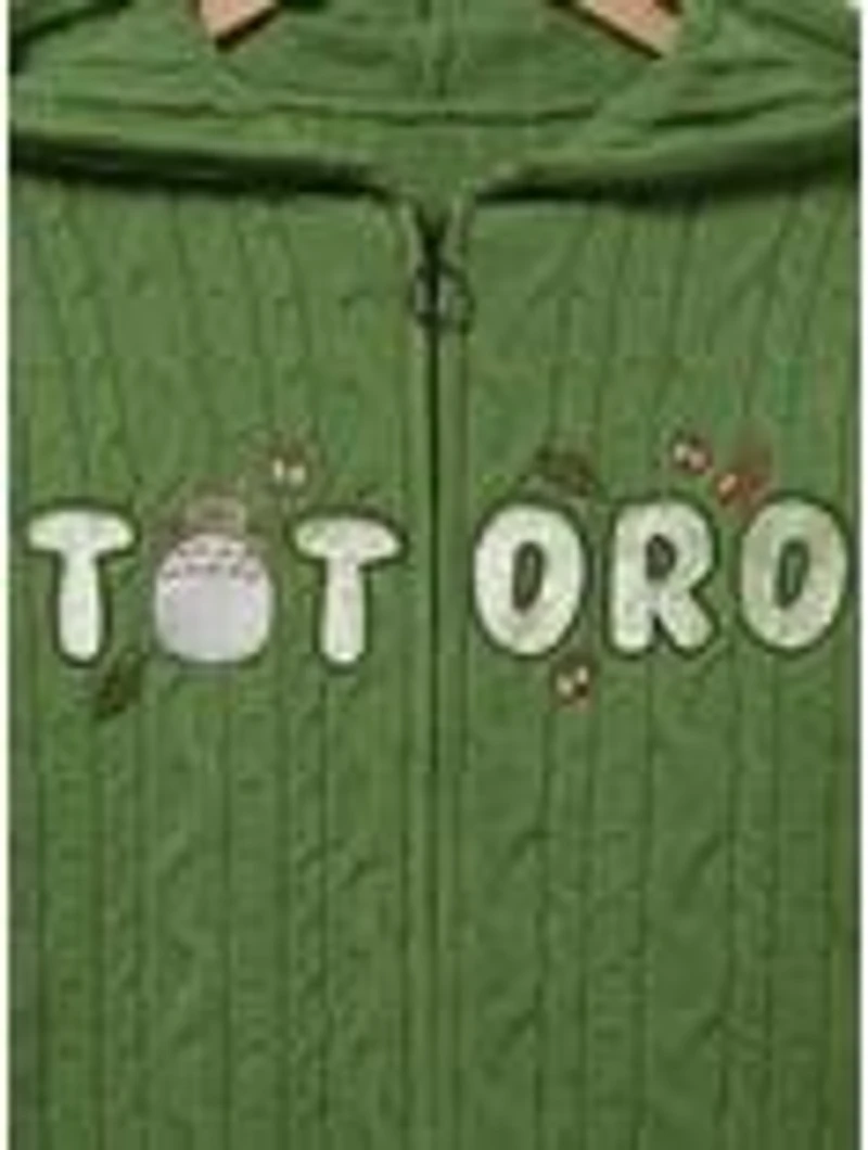 Her Universe Studio Ghibli My Neighbor Totoro Knit Women's Plus Zip Hoodie — BoxLunch Exclusive