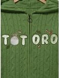Her Universe Studio Ghibli My Neighbor Totoro Knit Women's Plus Zip Hoodie — BoxLunch Exclusive
