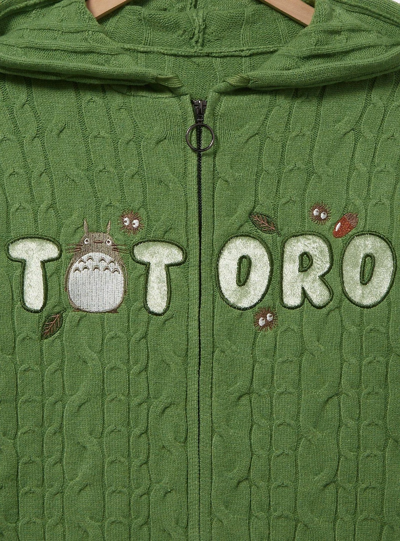 Her Universe Studio Ghibli My Neighbor Totoro Knit Women's Plus Zip Hoodie — BoxLunch Exclusive