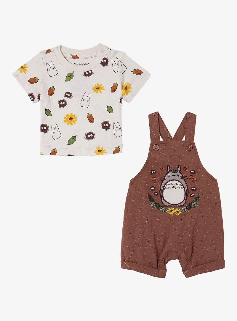 Studio Ghibli My Neighbor Totoro Quilted Infant  T-Shirt and Overall Set - BoxLunch Exclusive