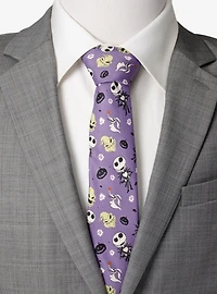 Disney Nightmare Before Christmas Purple Tie
