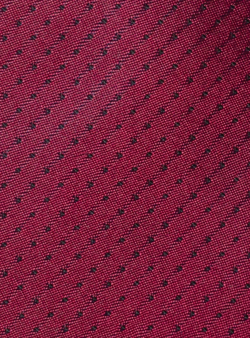 Red Pin Dot Silk Tie