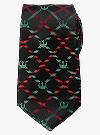 Star Wars Rebel Red Green Plaid Tie