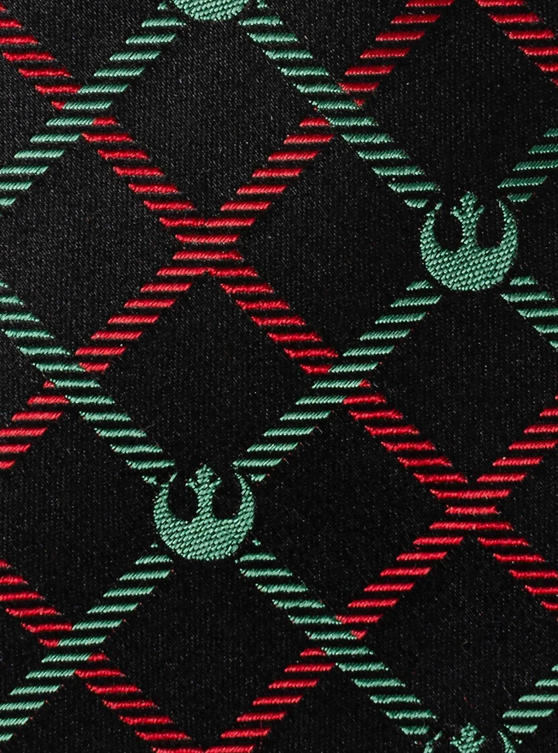 Star Wars Rebel Red Green Plaid Tie