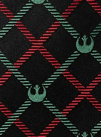 Star Wars Rebel Red Green Plaid Tie
