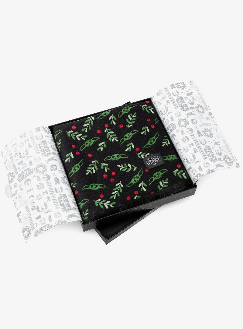 Star Wars The Mandalorian Grogu Black Scarf