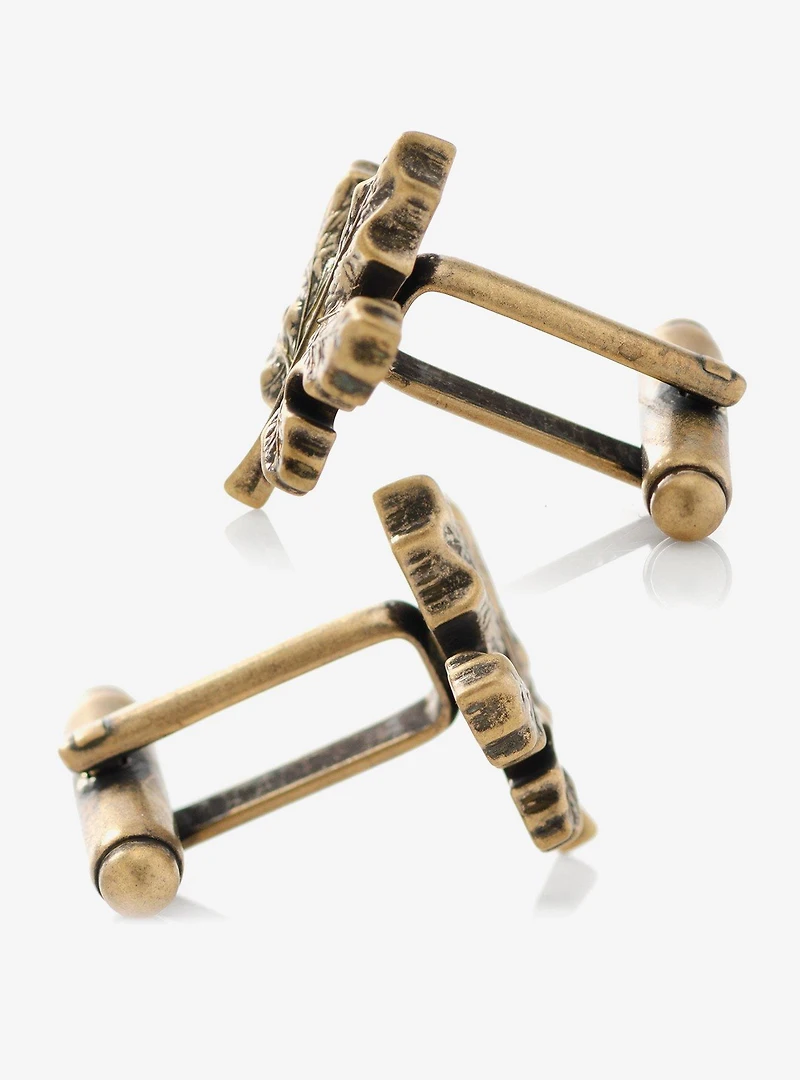 3D Maple Leaf Cufflinks