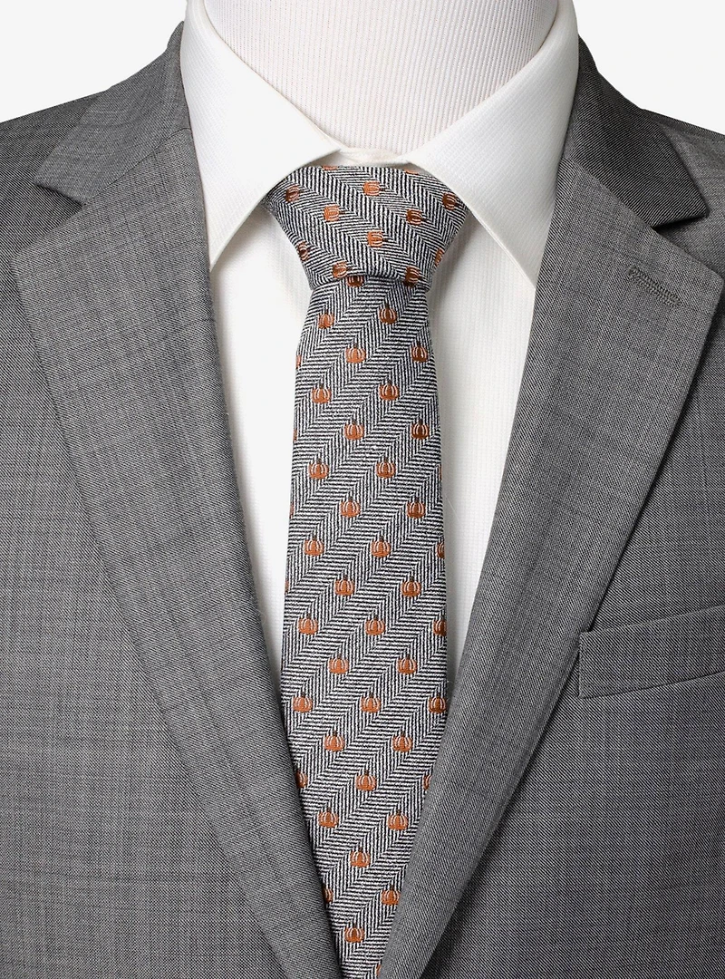 Pumpkin Herringbone Tie