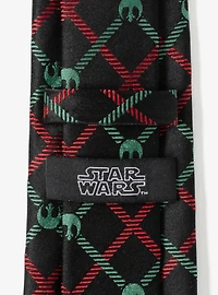 Star Wars Rebel Red Green Plaid Tie