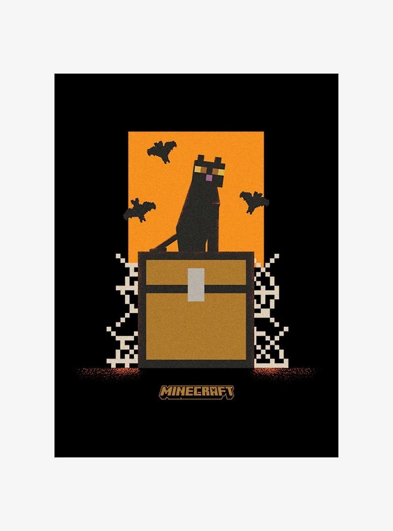 Minecraft Cat And Bats T-Shirt