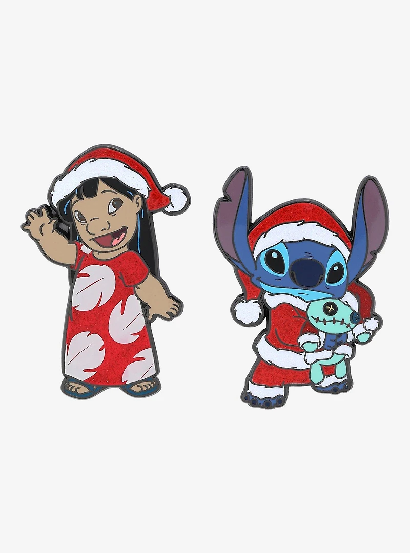 FigPin Disney Lilo & Stitch Holiday Enamel Pin Set - BoxLunch Exclusive