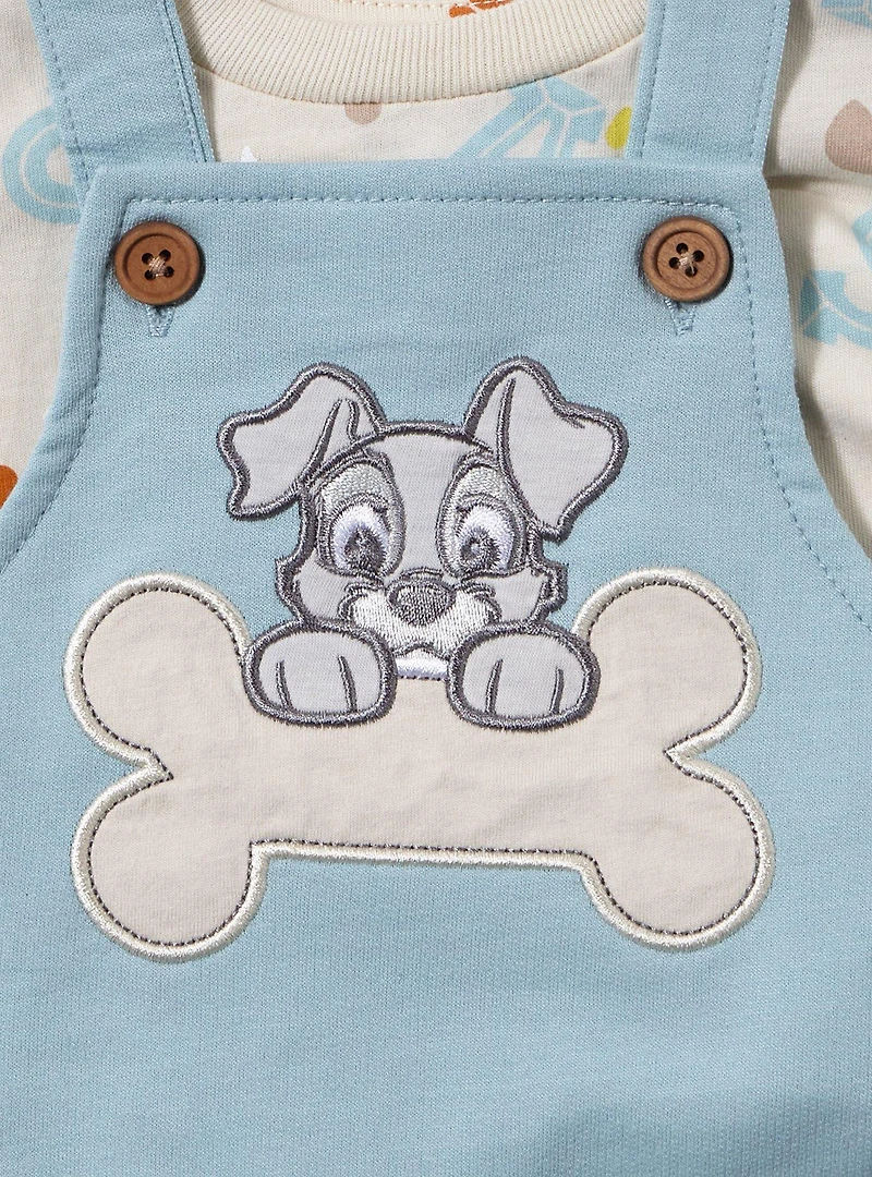 Disney Lady and the Tramp Scamp Infant T-Shirt Overall Set - BoxLunch Exclusive