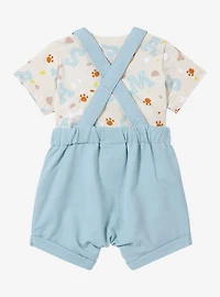 Disney Lady and the Tramp Scamp Infant T-Shirt Overall Set - BoxLunch Exclusive