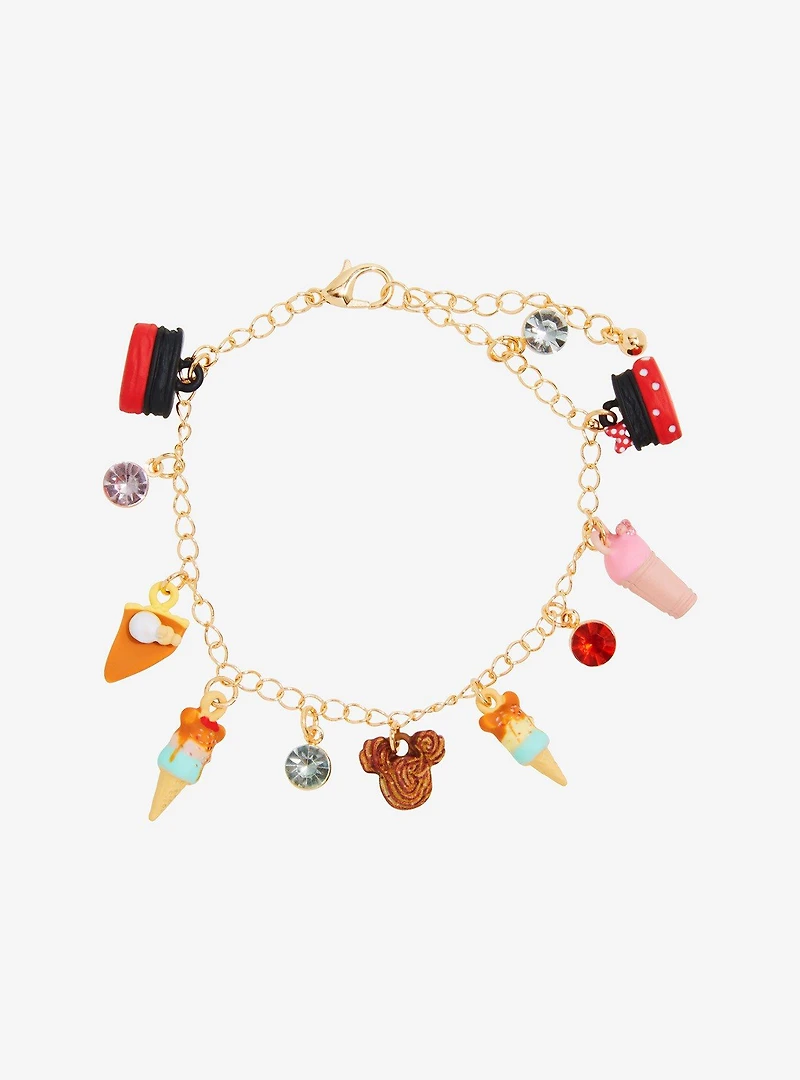 Disney Mickey & Minnie Mouse Desserts Charm Bracelet - BoxLunch Exclusive