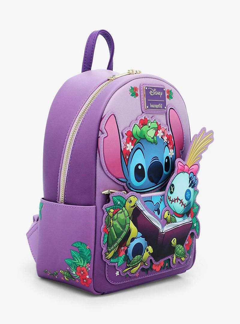 Loungefly Disney Lilo & Stitch Scrump Reading Mini Backpack - BoxLunch Exclusive