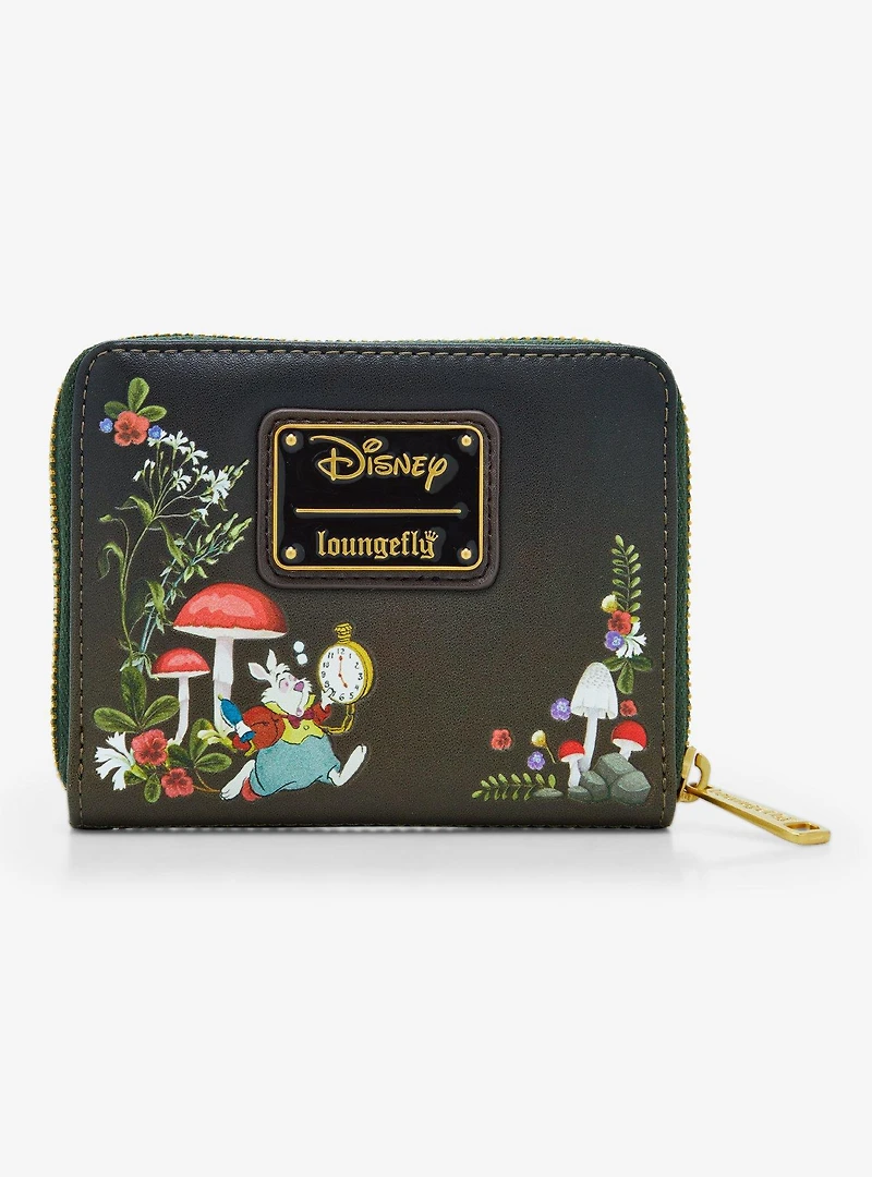 Loungefly Disney Alice in Wonderland Alice Mushrooms Zip Wallet — BoxLunch Exclusive