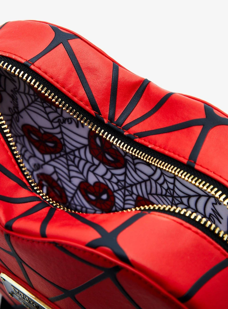 Loungefly Marvel Spider-Man Red Heart Handbag