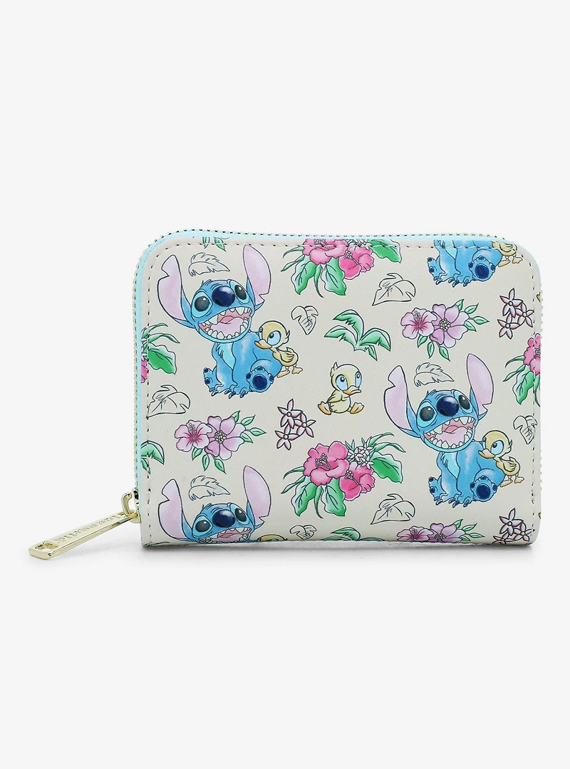 Loungefly Disney Lilo & Stitch Ducklings Beach Zip Wallet - BoxLunch Exclusive