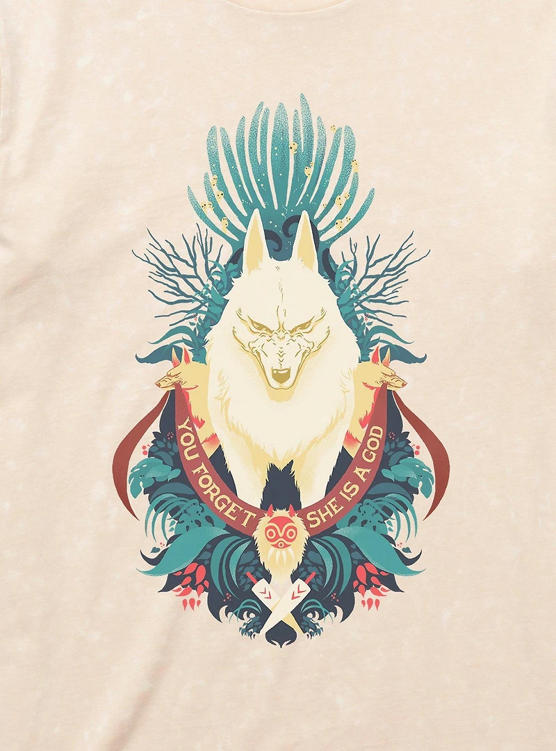 Studio Ghibli Princess Mononoke You Forget Mineral Wash T-Shirt