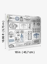 Star Wars Pictogram Peel & Stick Wallpaper