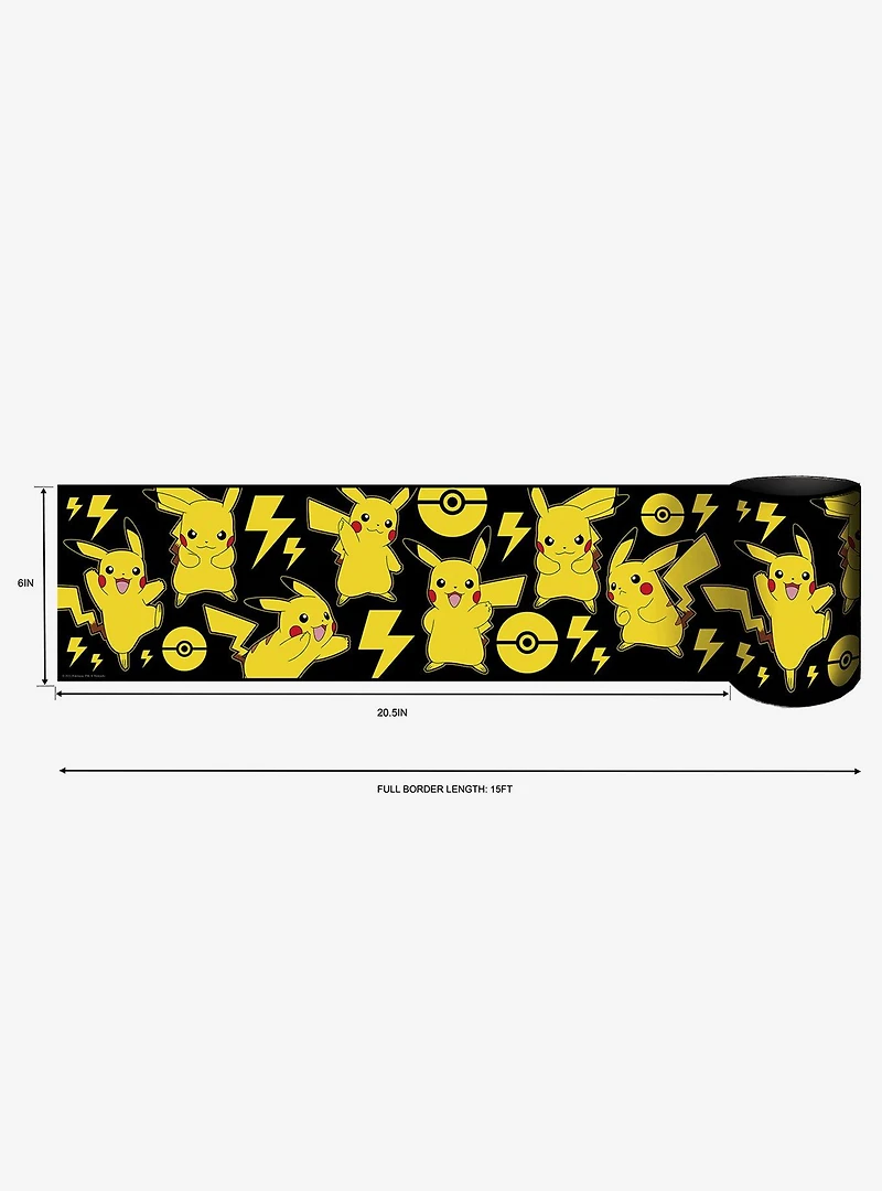 Pokémon Pikachu Peel & Stick Wallpaper Border