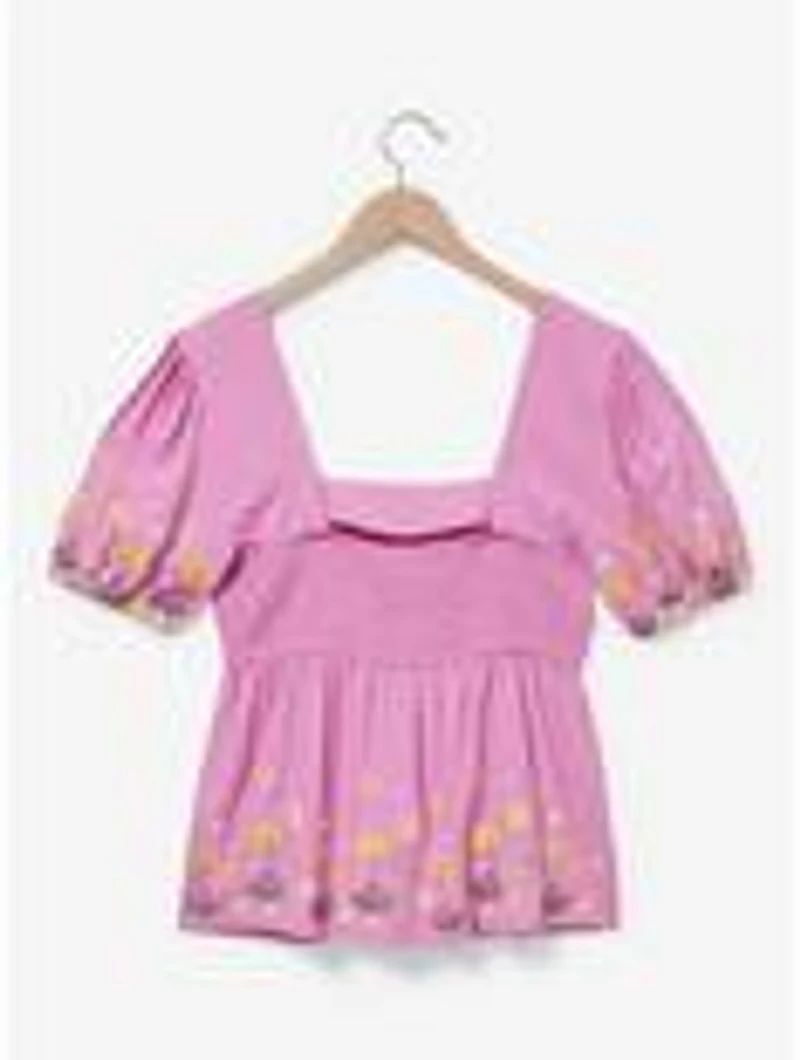Disney Tangled Lanterns and Flowers Women's Plus Smock Top — BoxLunch Exclusive