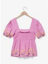 Disney Tangled Lanterns and Flowers Women's Plus Smock Top — BoxLunch Exclusive