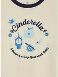 Her Universe Disney Cinderella Icon Ringer Women's Plus T-Shirt — BoxLunch Exclusive