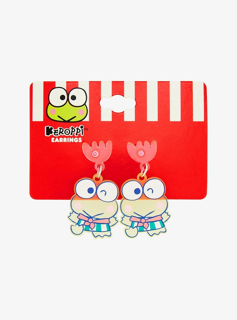 Sanrio Keroppi Flower Charm Earrings - BoxLunch Exclusive